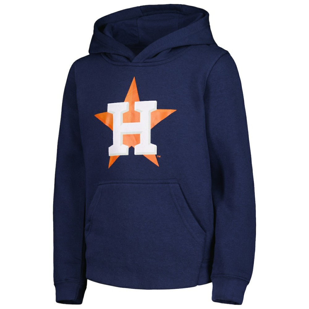 Houston Astros Youth Team Primary Logo Pullover Hoodie - Navy - MLB Sale