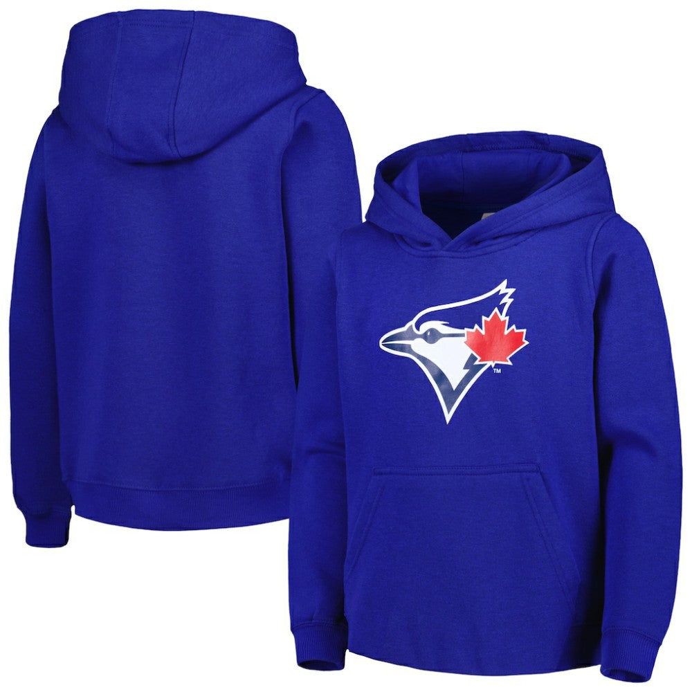 Toronto Blue Jays Youth Team Primary Logo Pullover Hoodie - Royal - MLB Discount
