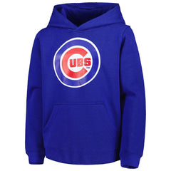 Chicago Cubs Youth Team Primary Logo Pullover Hoodie - Royal - MLB Lifestyle