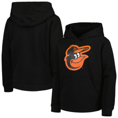 Baltimore Orioles Youth Team Primary Logo Pullover Hoodie - Black - MLB Sale