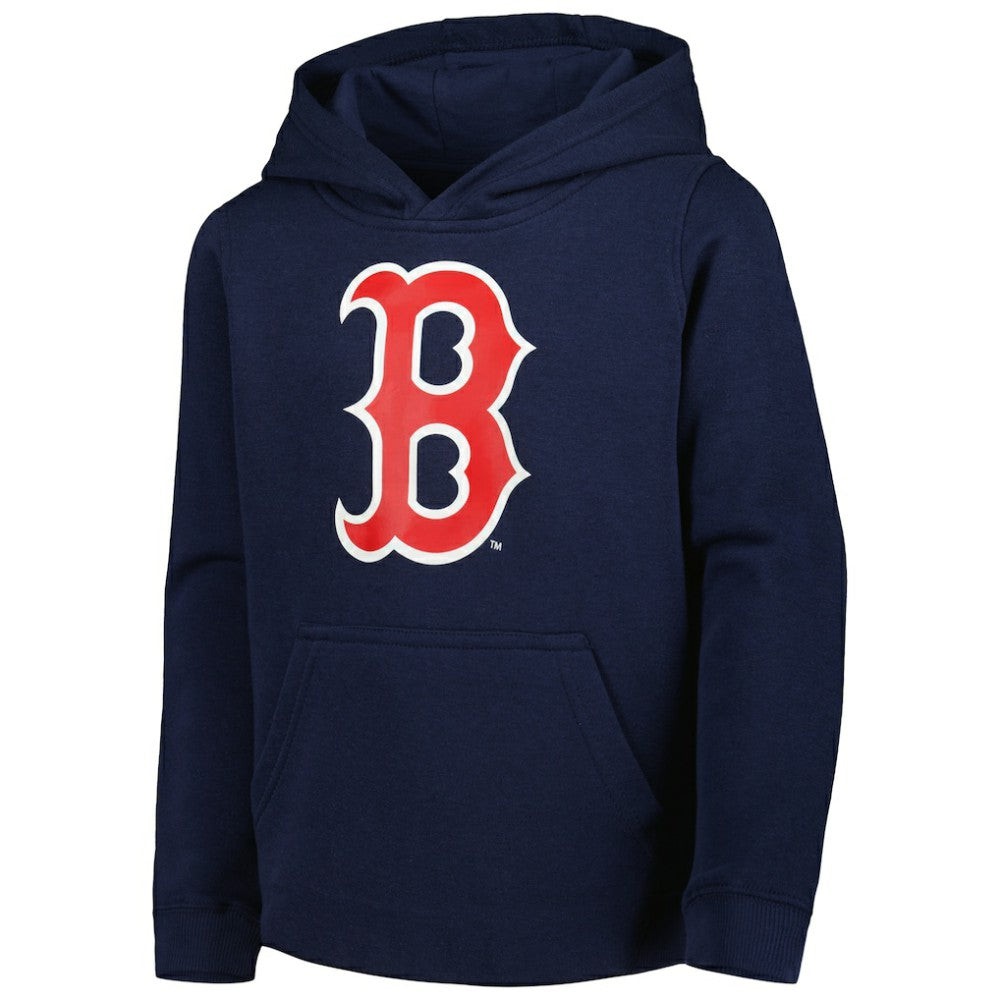 Boston Red Sox Youth Team Primary Logo Pullover Hoodie - Navy - MLB Sale