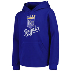 Kansas City Royals Youth Team Primary Logo Pullover Hoodie - Royal - MLB Online