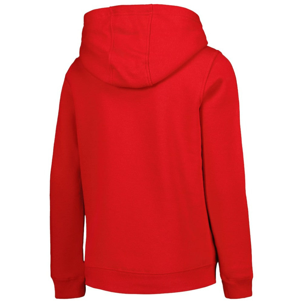 Washington Nationals Youth Team Primary Logo Pullover Hoodie - Red - MLB on Sale