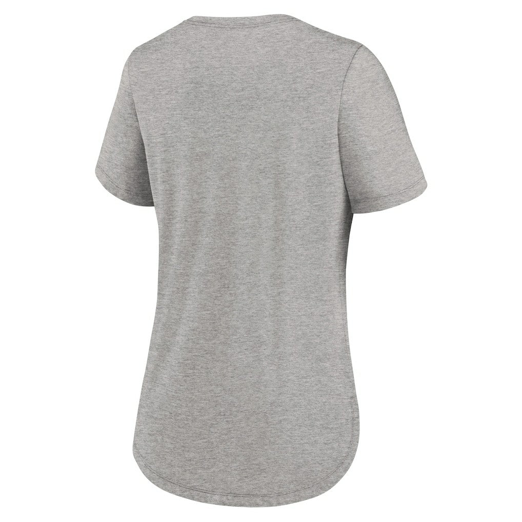 Nike Las Vegas Raiders Women's Fashion Tri-Blend T-Shirt Heather Gray