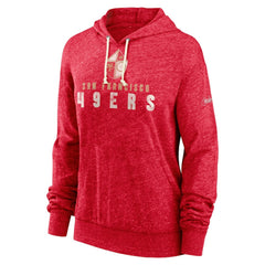 Nike San Francisco 49ers Women's Rewind Gym Vintage Lightweight Pullover Hoodie Scarlet
