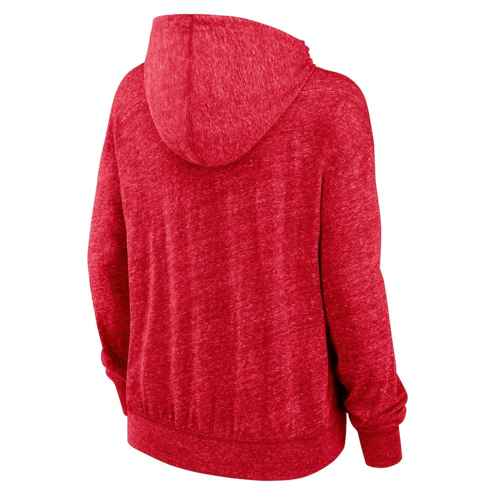 Nike San Francisco 49ers Women's Rewind Gym Vintage Lightweight Pullover Hoodie Scarlet