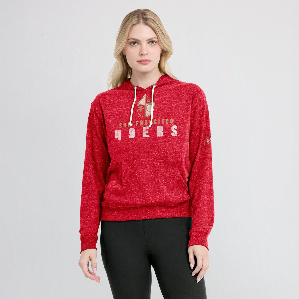 Nike San Francisco 49ers Women's Rewind Gym Vintage Lightweight Pullover Hoodie Scarlet