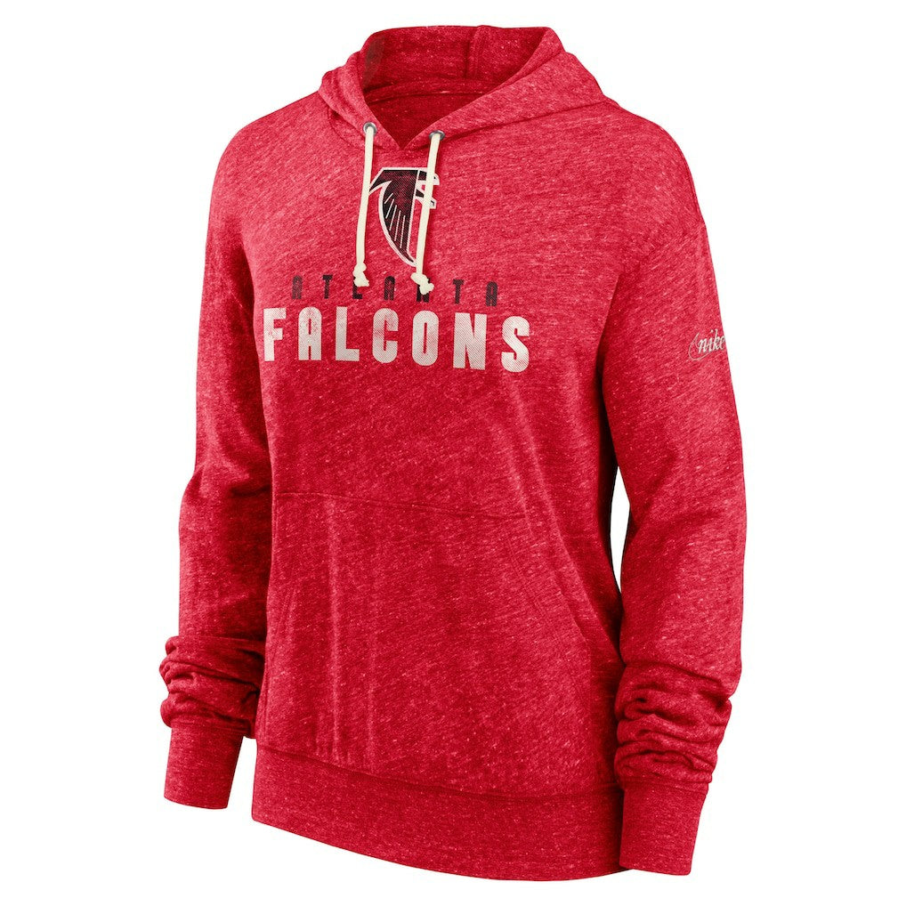 Nike Atlanta Falcons Women's Rewind Gym Vintage Lightweight Pullover Hoodie Red