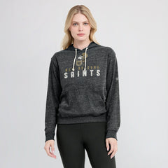 Nike New Orleans Saints Women's Rewind Gym Vintage Lightweight Pullover Hoodie Black
