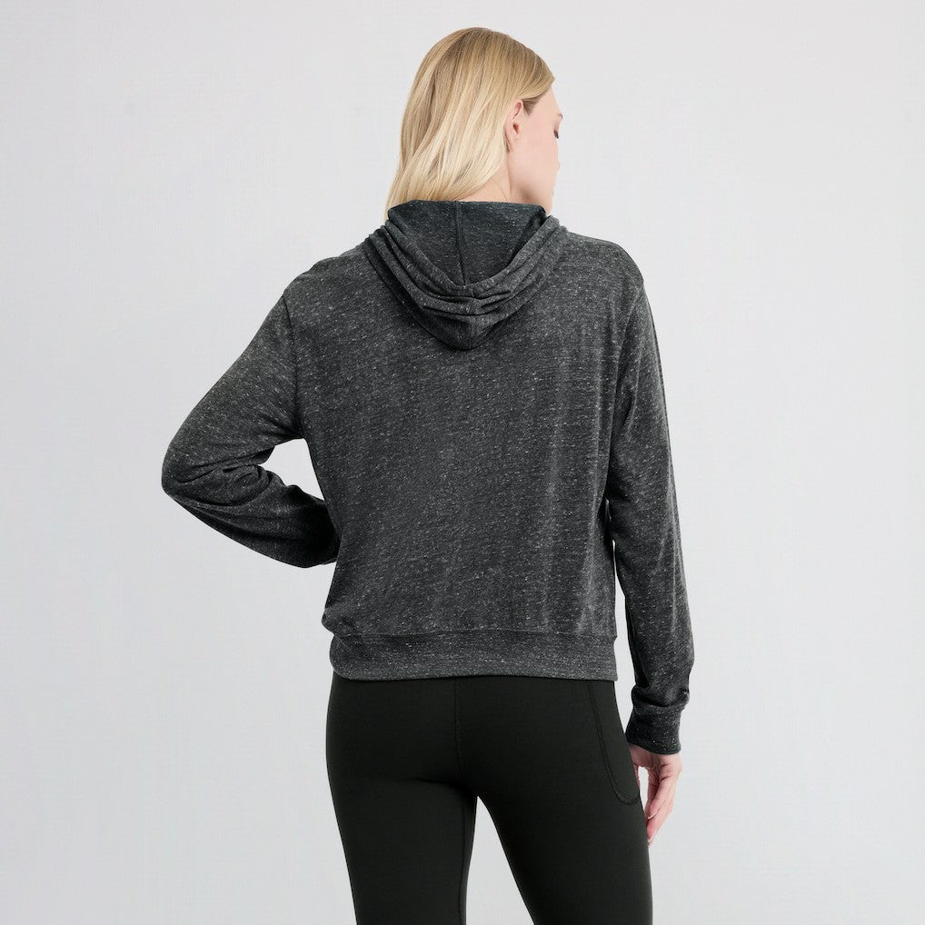 Nike New Orleans Saints Women's Rewind Gym Vintage Lightweight Pullover Hoodie Black