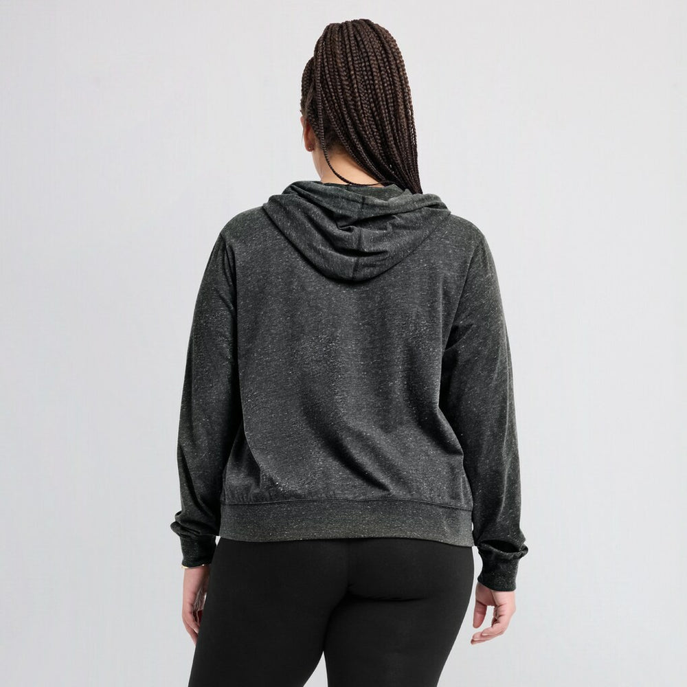 Nike New Orleans Saints Women's Rewind Gym Vintage Lightweight Pullover Hoodie Black