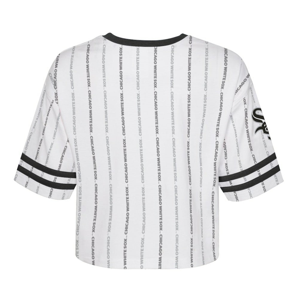 Chicago White Sox Girls Youth Ball Striped T-Shirt - White - MLB Sale