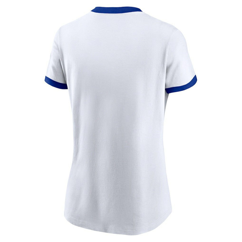 Nike Los Angeles Rams Women's Rewind Ringer T-Shirt White
