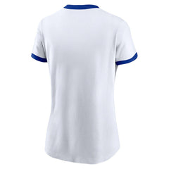 Nike Los Angeles Rams Women's Rewind Ringer T-Shirt White