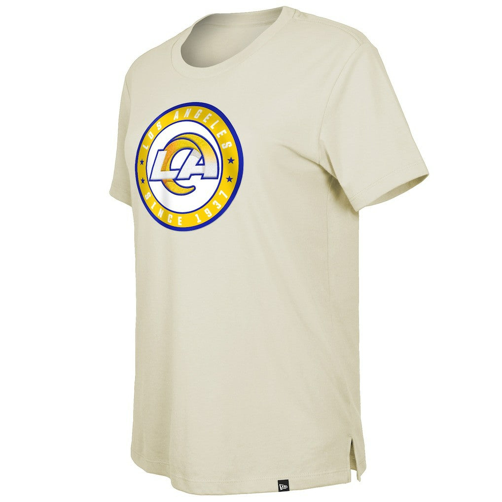 Los Angeles Rams New Era Women's 2023 NFL Draft T-Shirt Cream