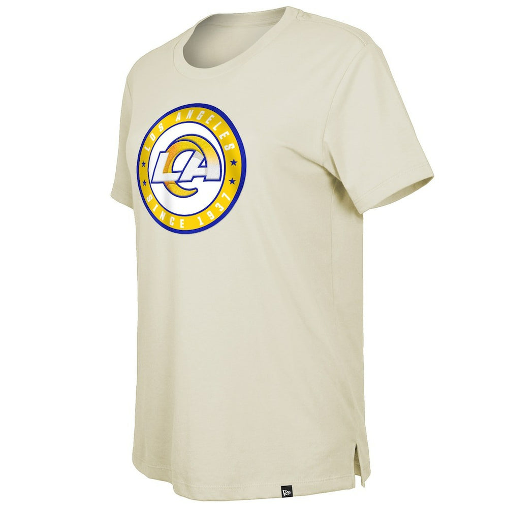 Los Angeles Rams New Era Women's 2023 NFL Draft T-Shirt Cream