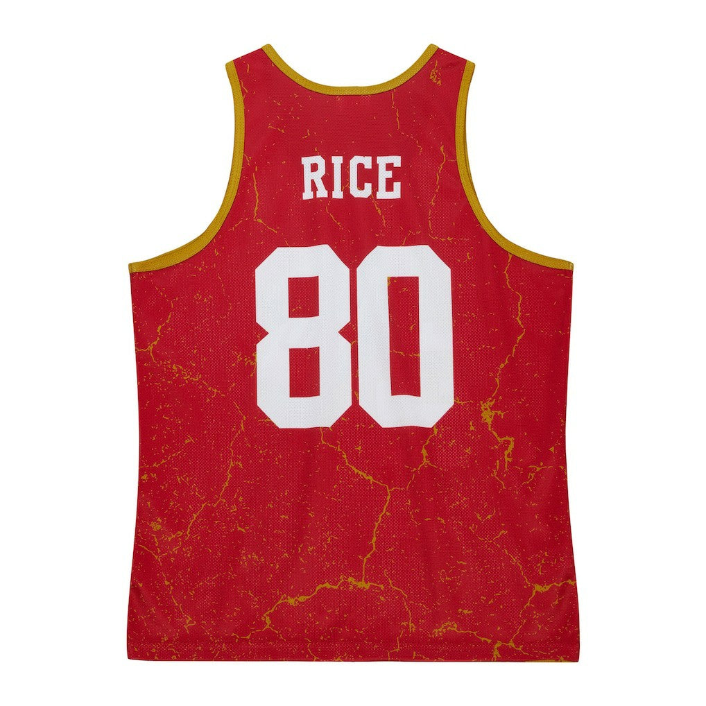 Mitchell & Ness Jerry Rice San Francisco 49ers 1994 Player Burst Tank Top Scarlet