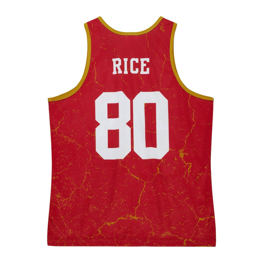 Mitchell & Ness Jerry Rice San Francisco 49ers 1994 Player Burst Tank Top Scarlet