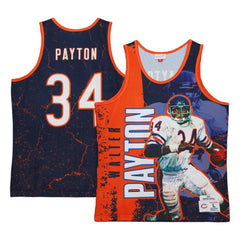 Mitchell & Ness Walter Payton Chicago Bears 1983 Player Burst Tank Top Navy