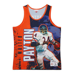 Mitchell & Ness Walter Payton Chicago Bears 1983 Player Burst Tank Top Navy