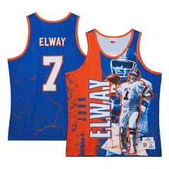Mitchell & Ness John Elway Denver Broncos 1994 Player Burst Tank Top Royal