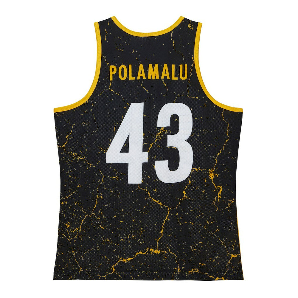 Mitchell & Ness Troy Polamalu Pittsburgh Steelers 2007 Player Burst Tank Top Black