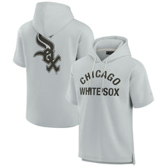 Chicago White Sox Fanatics Unisex Elements Super Soft Fleece Short Sleeve Pullover Hoodie - Gray - Fanatics Online