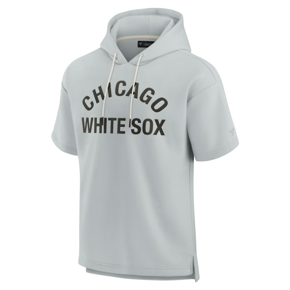 Chicago White Sox Fanatics Unisex Elements Super Soft Fleece Short Sleeve Pullover Hoodie - Gray - Fanatics Online