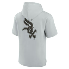 Chicago White Sox Fanatics Unisex Elements Super Soft Fleece Short Sleeve Pullover Hoodie - Gray - Fanatics Online