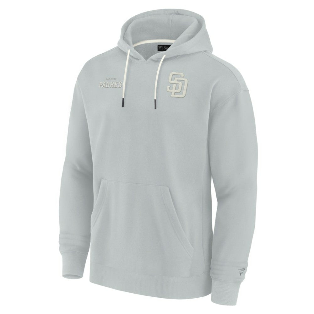 San Diego Padres Fanatics Unisex Elements Super Soft Fleece Pullover Hoodie - Gray - Fanatics Sale