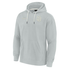 San Diego Padres Fanatics Unisex Elements Super Soft Fleece Pullover Hoodie - Gray - Fanatics Sale