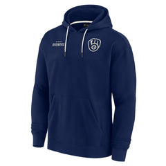 Milwaukee Brewers Fanatics Unisex Elements Super Soft Fleece Pullover Hoodie - Navy - Fanatics Online
