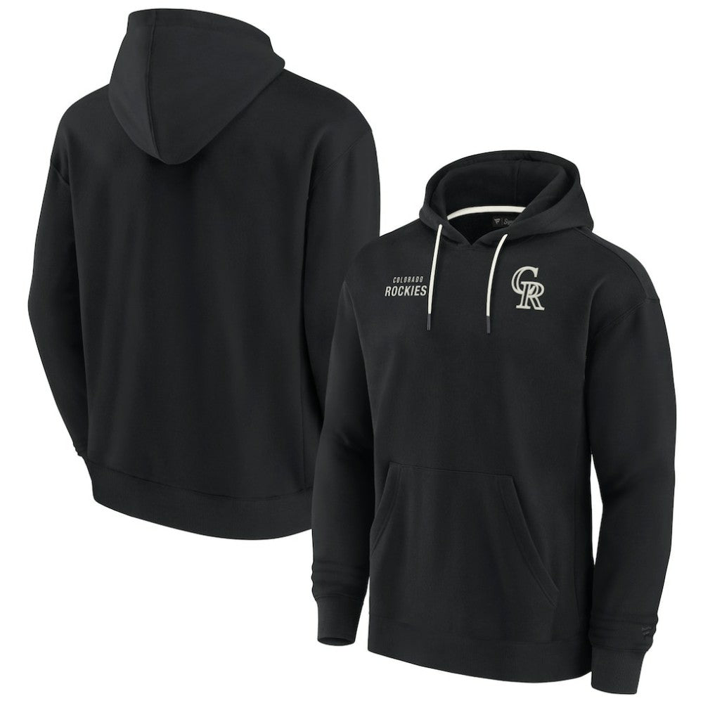 Colorado Rockies Fanatics Unisex Elements Super Soft Fleece Pullover Hoodie - Black - Fanatics Online