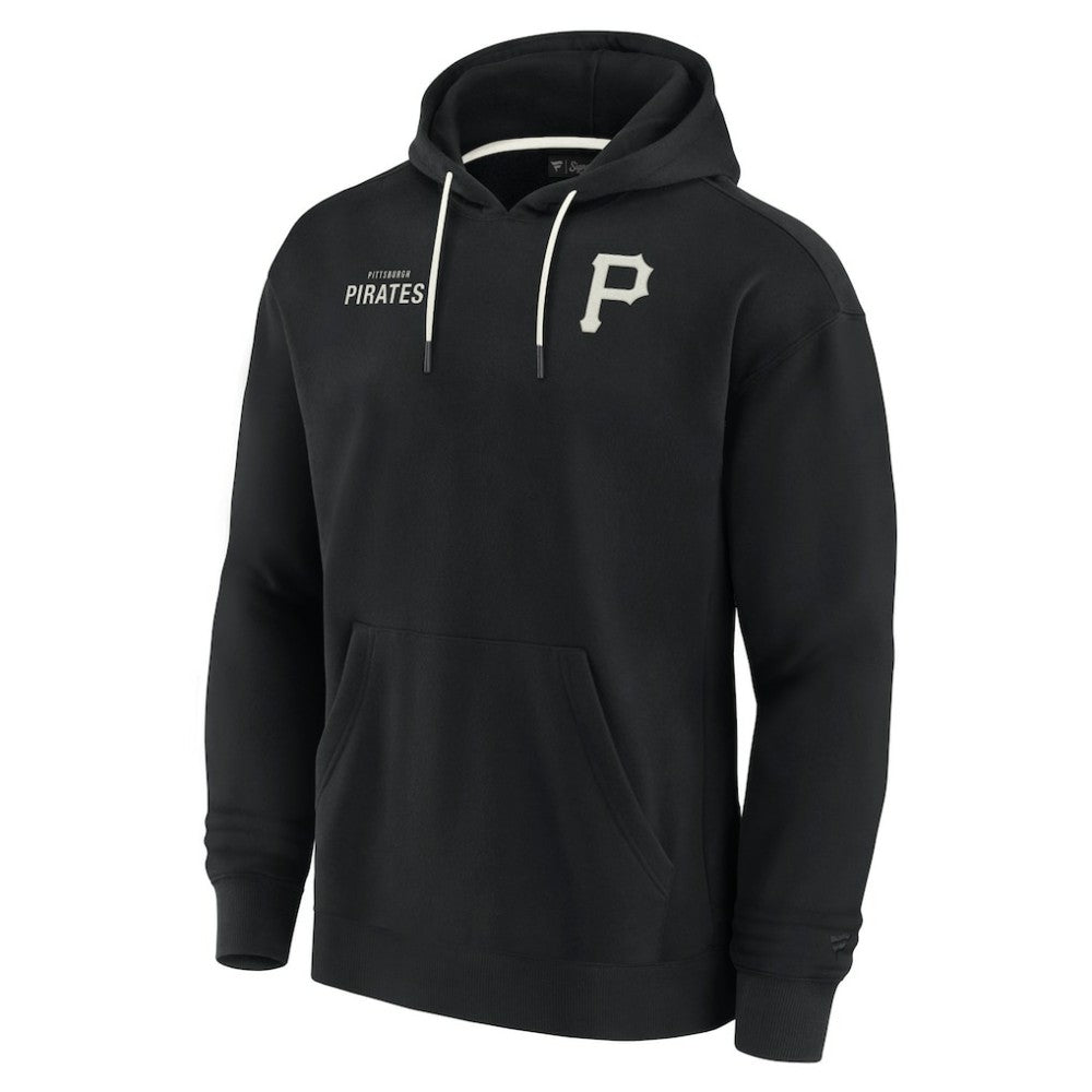 Pittsburgh Pirates Fanatics Unisex Elements Super Soft Fleece Pullover Hoodie - Black - Fanatics Lifestyle