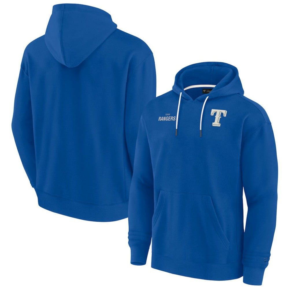 Texas Rangers Fanatics Unisex Elements Super Soft Fleece Pullover Hoodie - Royal - Fanatics Discount