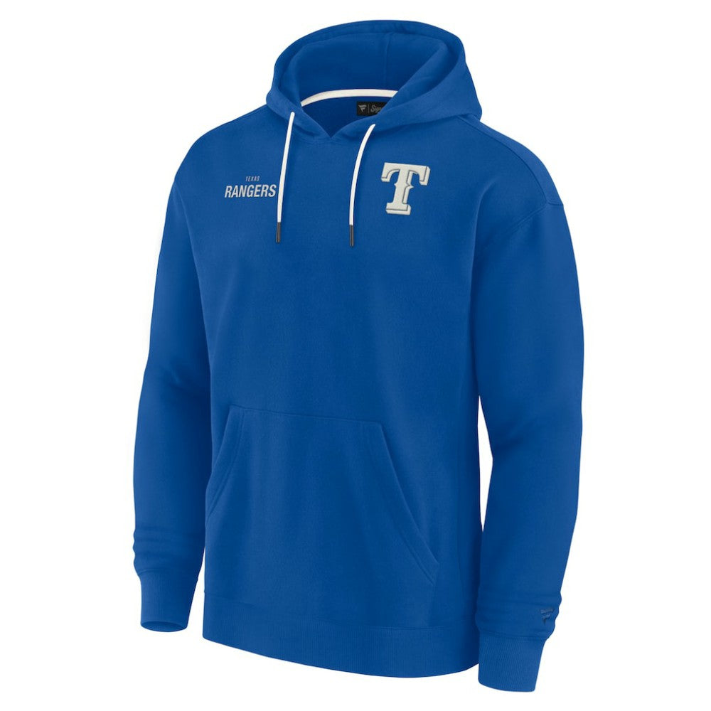 Texas Rangers Fanatics Unisex Elements Super Soft Fleece Pullover Hoodie - Royal - Fanatics Discount