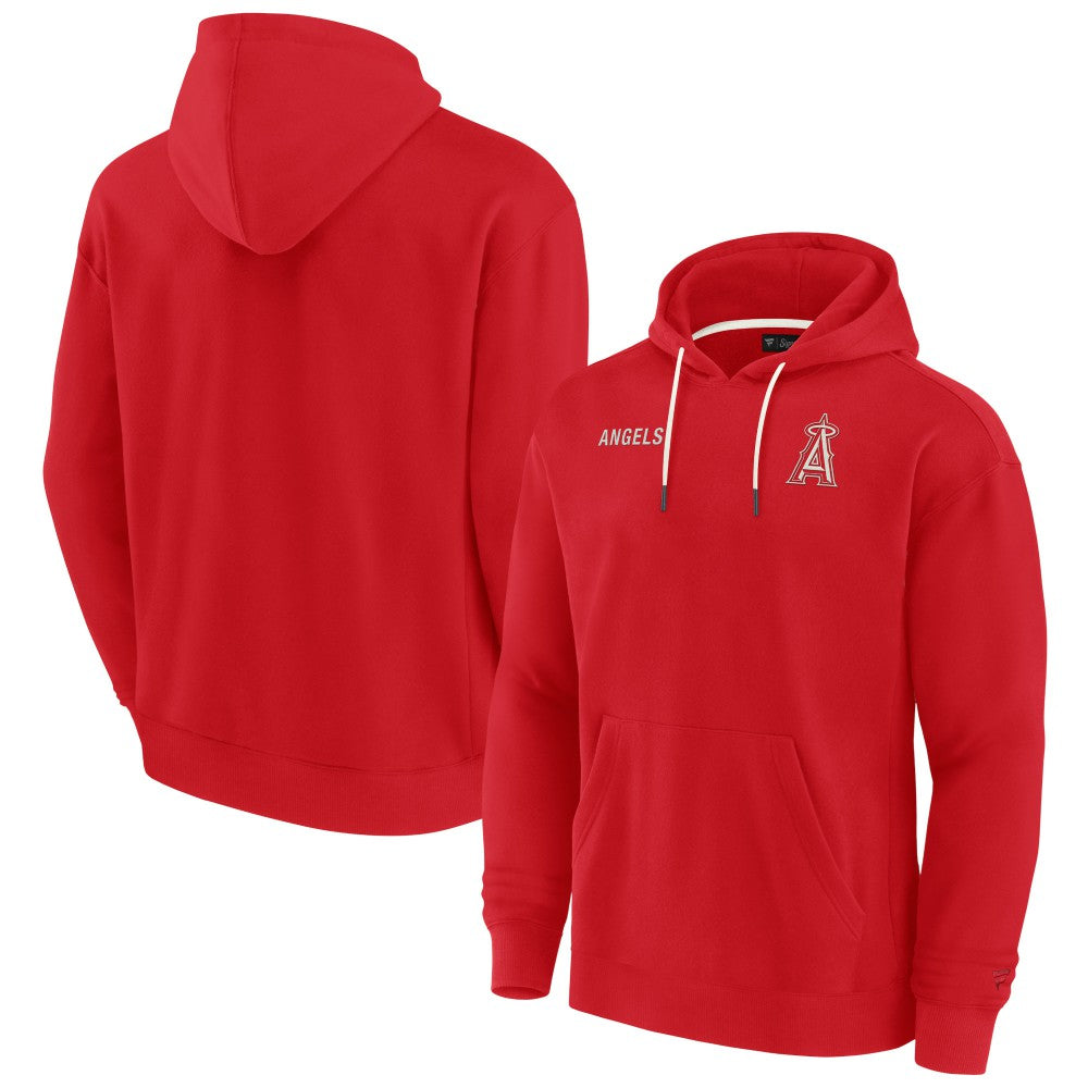 Los Angeles Angels Fanatics Unisex Elements Super Soft Fleece Pullover Hoodie - Red - Fanatics on Sale