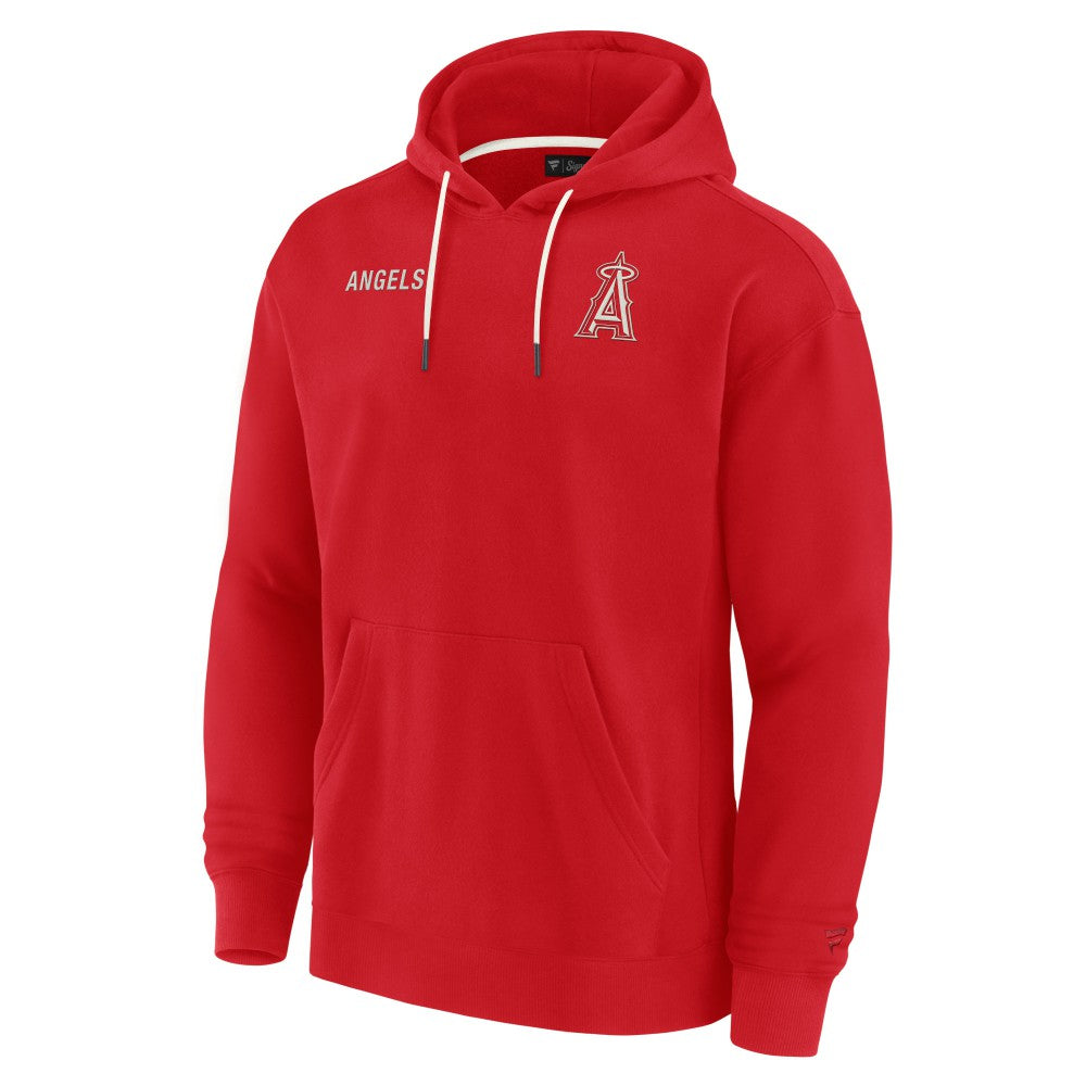 Los Angeles Angels Fanatics Unisex Elements Super Soft Fleece Pullover Hoodie - Red - Fanatics on Sale