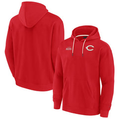 Cincinnati Reds Fanatics Unisex Elements Super Soft Fleece Pullover Hoodie - Red - Fanatics Lifestyle
