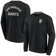 San Francisco Giants Fanatics Unisex Super Soft Pullover Crew Sweatshirt - Black - Fanatics Discount