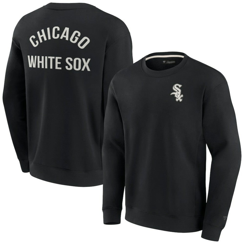 Chicago White Sox Fanatics Unisex Super Soft Pullover Crew Sweatshirt - Black - Fanatics Online