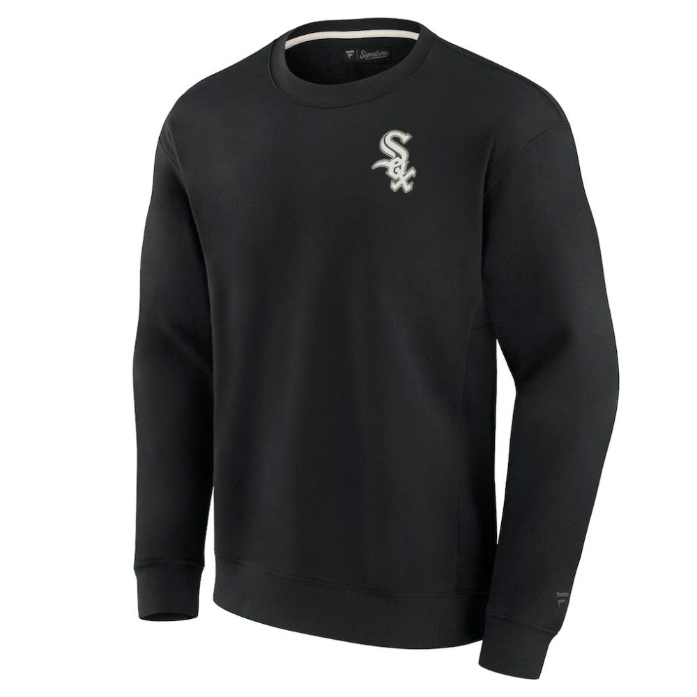 Chicago White Sox Fanatics Unisex Super Soft Pullover Crew Sweatshirt - Black - Fanatics Online
