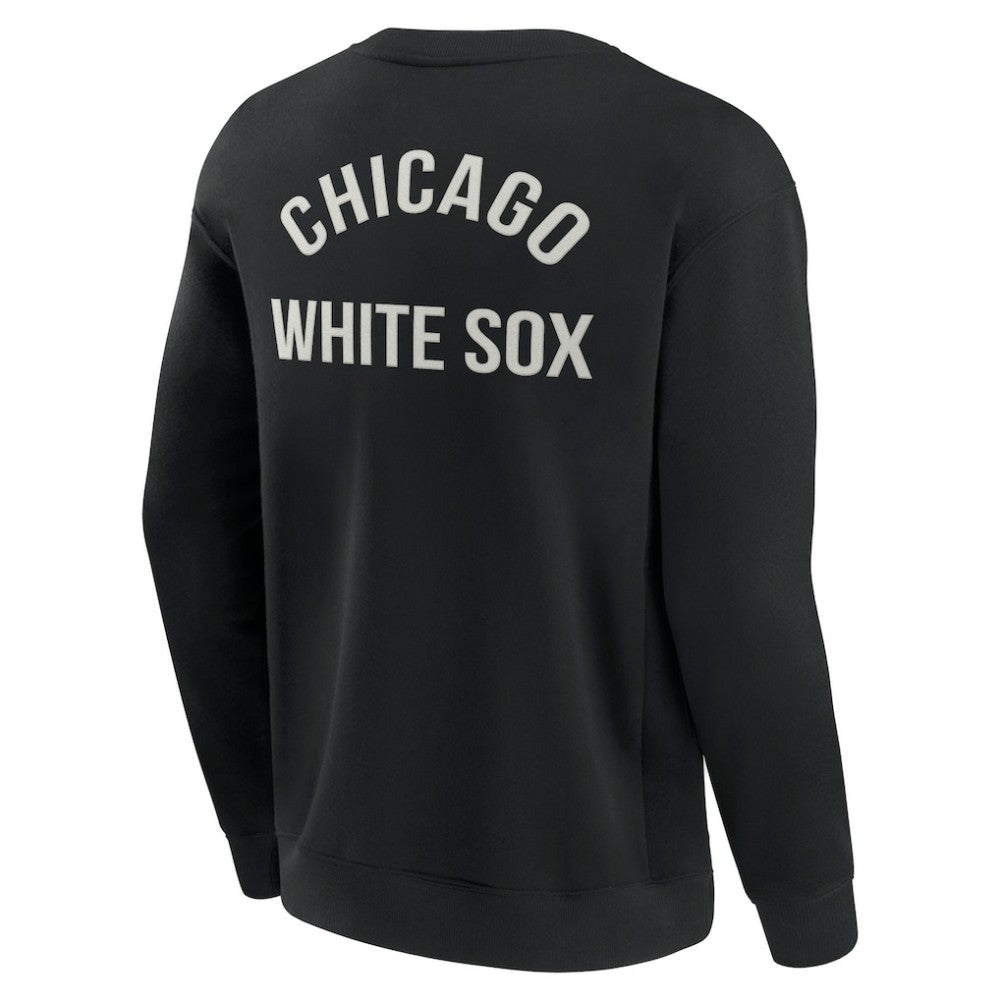 Chicago White Sox Fanatics Unisex Super Soft Pullover Crew Sweatshirt - Black - Fanatics Online