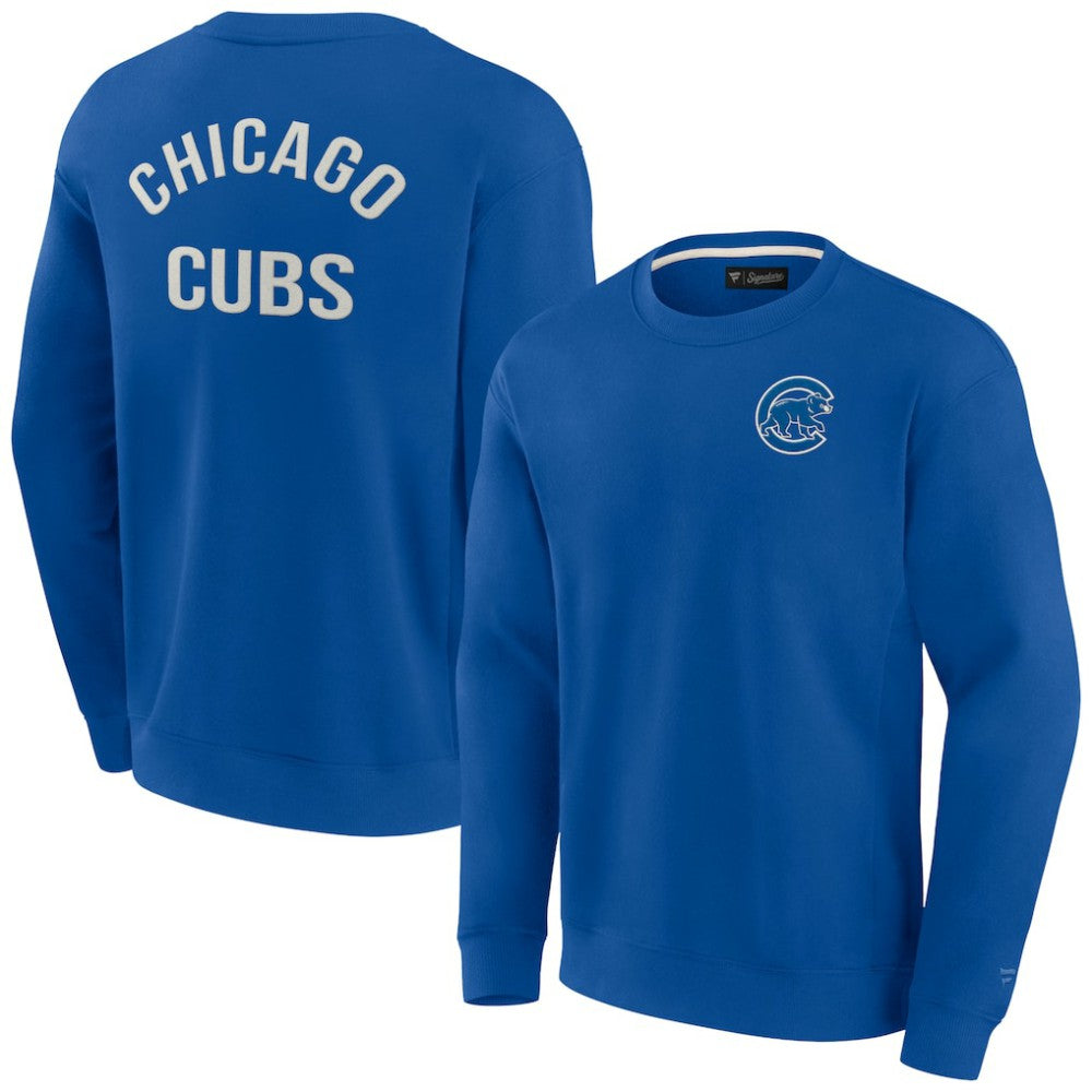 Chicago Cubs Fanatics Unisex Super Soft Pullover Crew Sweatshirt - Royal - Fanatics Lifestyle