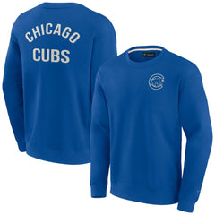 Chicago Cubs Fanatics Unisex Super Soft Pullover Crew Sweatshirt - Royal - Fanatics Lifestyle