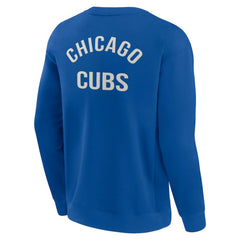 Chicago Cubs Fanatics Unisex Super Soft Pullover Crew Sweatshirt - Royal - Fanatics Lifestyle