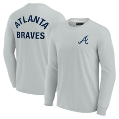 Atlanta Braves Fanatics Unisex Elements Super Soft Long Sleeve T-Shirt - Gray - Fanatics on Sale