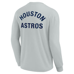 Houston Astros Fanatics Unisex Elements Super Soft Long Sleeve T-Shirt - Gray - Fanatics Sale
