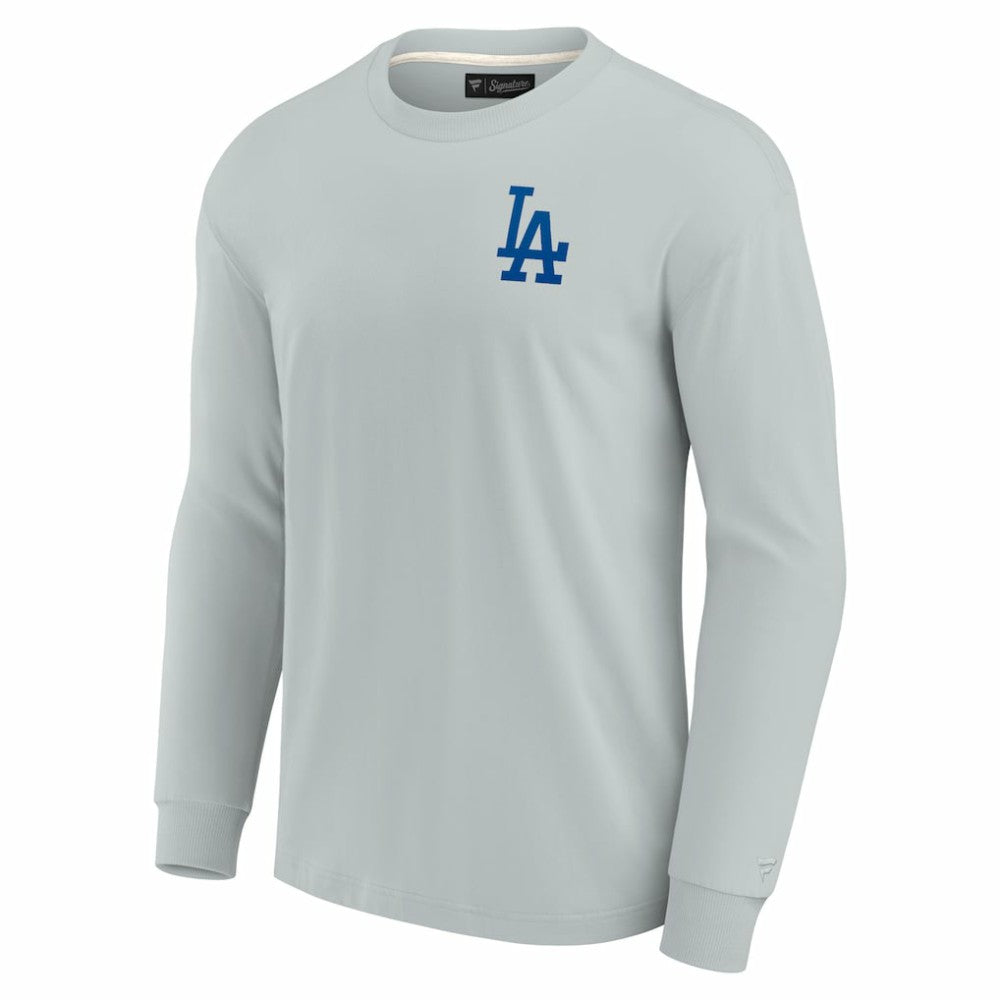 Los Angeles Dodgers Fanatics Unisex Elements Super Soft Long Sleeve T-Shirt - Gray - Fanatics Online