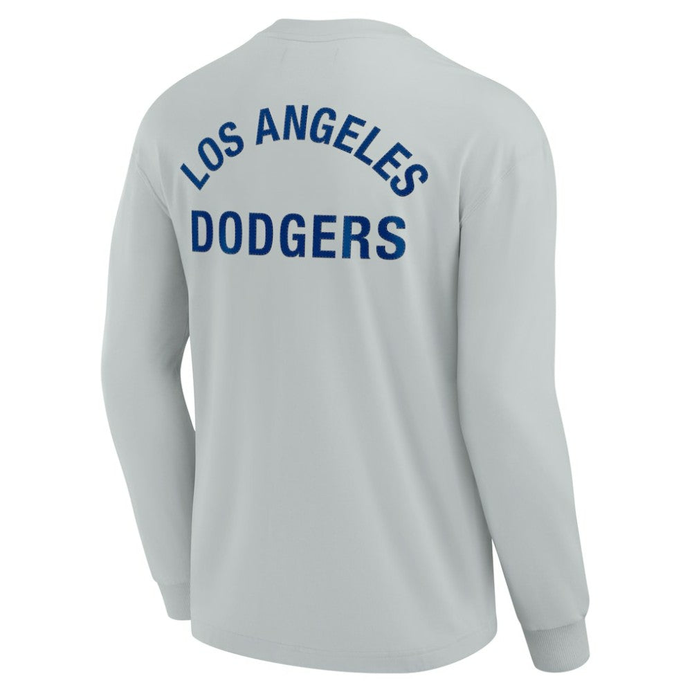 Los Angeles Dodgers Fanatics Unisex Elements Super Soft Long Sleeve T-Shirt - Gray - Fanatics Online